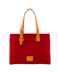Dooney & Bourke Red Patterson Leather Hanna
