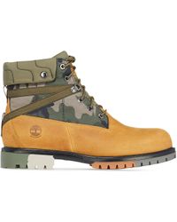 timberland 6 inch heritage ek boots in black camo