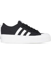 adidas nizza platform women's white shoes