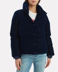 sam velvet puffer jacket
