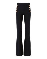 10 Crosby Derek Lam Blue Flare Sailor Trousers