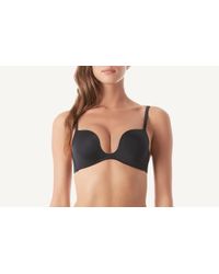 Intimissimi Black Monica Push-up Bra In Microfiber