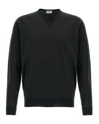 John Smedley Black Sweater for men