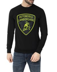 Automobili Lamborghini Black Camouflage Shield Sweatshirt for men
