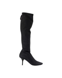 Acne Black Acne Studios Lambskin Leather Knee Boot