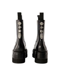 Toga Black Toga Pulla Metal-Studded Leather Boots