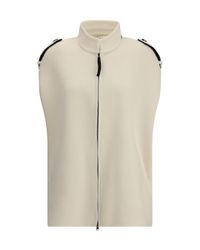 Aftercoat White Zipped Cape Coat