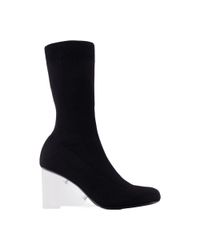 McQueen Black Alexander Mcqueen Knit Sock Boot