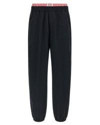 Versace Blue Greca Pattern Joggers for men