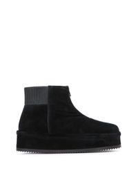 Phoebe Philo Black Phoebe Philo Platform Suede Boot