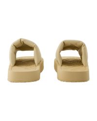 Burberry Metallic Burberry Padded Lambskin Slipper