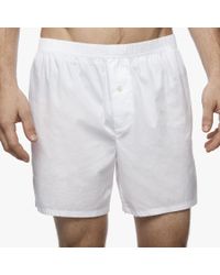 James Perse White Laundered Cotton Boxer for men