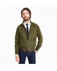 Baracuta Cotton G9 Harrington Jacket In Olive in Green for Men - Lyst