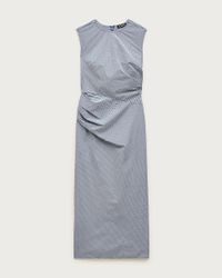 j crew ruched drop waist dress Ruched Drop-waist Bubble Dress In Matte Jersey For Women