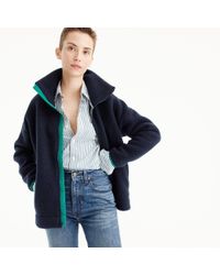 j crew fleece coat