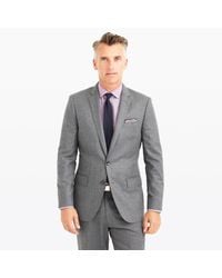 J.Crew | Gray Ludlow Suit Jacket In Heathered Italian Wool Flannel for Men | Lyst