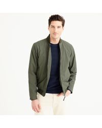 j crew green bomber jacket