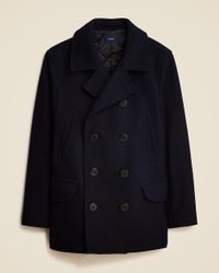 J.Crew Dock Peacoat With Thinsulate in Green for Men Lyst