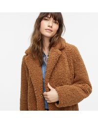 teddy coat j crew