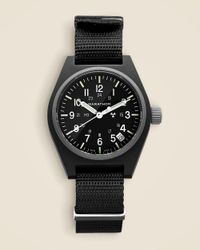 J.Crew Mougin & Piquard Chronovintage Watch in Black for Men | Lyst