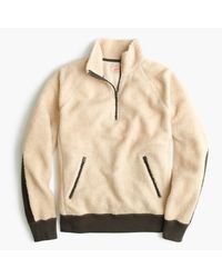 J.Crew Grizzly Fleece Half-zip Pullover 
