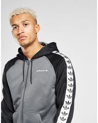 adidas grey tape hoodie
