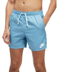 blue nike swim shorts