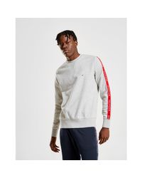 Tommy hilfiger sleeve deals tape crew sweatshirt