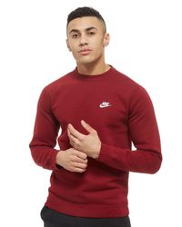 Nike foundation crew sweatshirt red Clearance