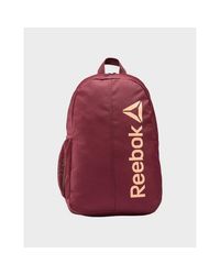 reebok red backpack