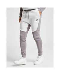 white tech fleece pants