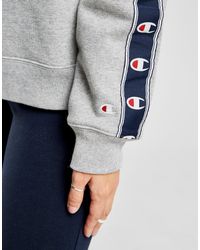 champion tape overhead boyfriend hoodie