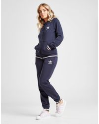 adidas originals trefoil stripe fleece track pants