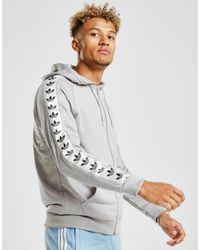 adidas tape zip hoodie