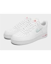 nike air force 1 essential jewel white and red