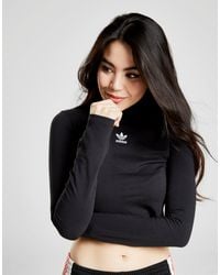 adidas high neck crop top