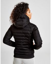 adidas originals three stripe padded jacket in black