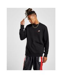 nike foundation crew sweatshirt black