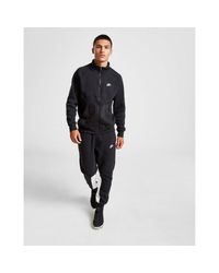 nike black fleece tracksuit