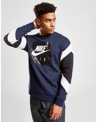 nike air men's fleece crew sweatshirt