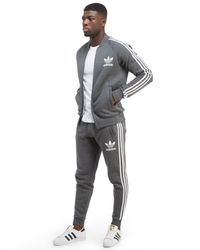 adidas Originals Cotton California Cuffed Track Pants in Grey/White (Gray)  for Men - Lyst