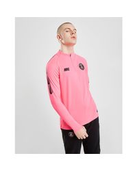 Nike Synthetic Paris Saint-germain Dri-fit Squad Drill Men's Long-sleeve  Football Top in Pink/Black (Pink) for Men - Lyst