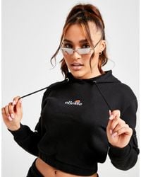 ellesse core crop overhead hoodie