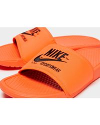 nike sportswear benassi text slides