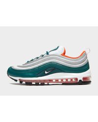 orange and green air max 97