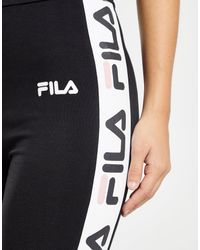 Fila Cotton Jd LEGG Logo Pnl Blk in 