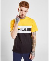 fila t shirt mens yellow