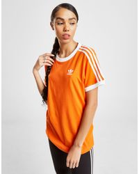 womens orange adidas t shirt