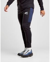 nike air fleece pants black