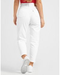 levis mom jeans white